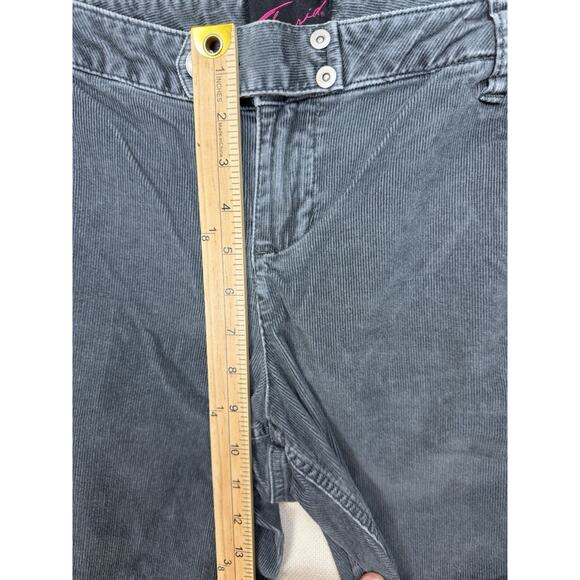 TORRID Women's Gray Corduroy Capris Sz 14 Preppy Classic Casual - Picture 10 of 14